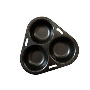 Norpro Non Stick Metal 3 Egg Poacher Skillet Insert - Fits 8" or Larger Pans